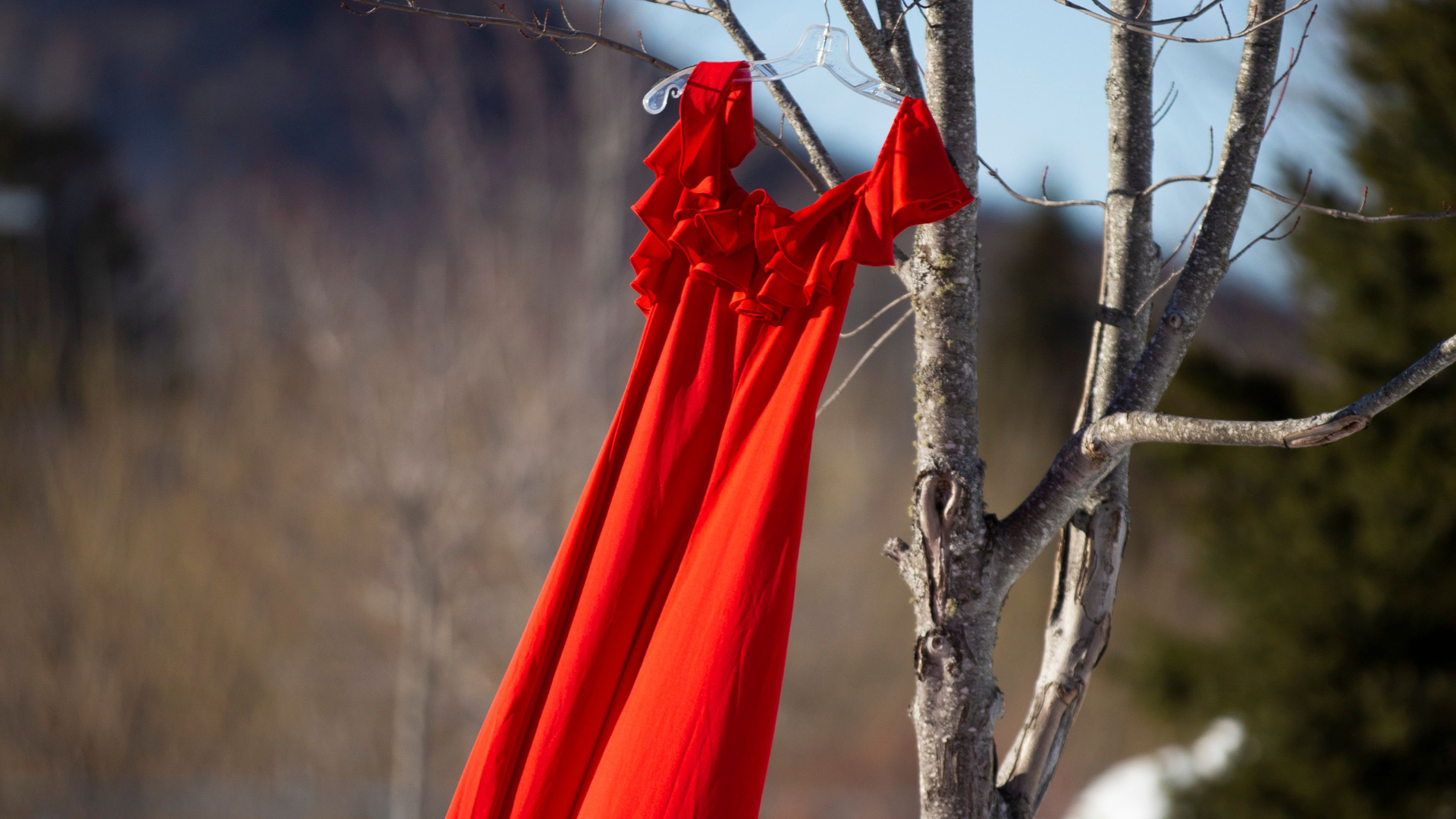 red dress installation A Place for the Taken: The REDress Project Gives a Voice to Missing  Indigenous Women